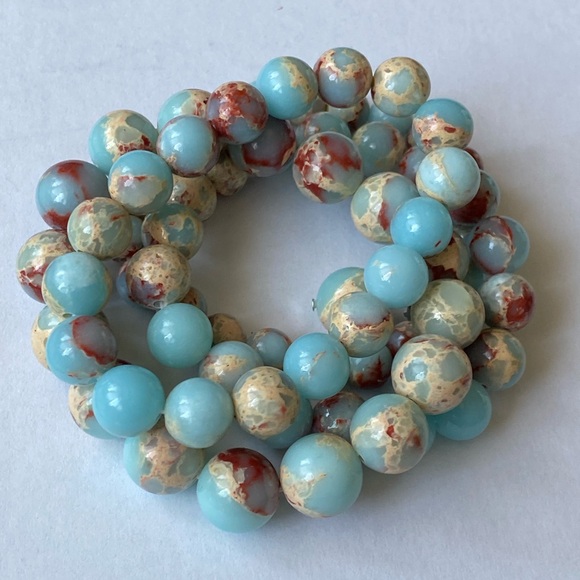 Imperial Jasper stretch bracelet 10mm - Picture 3 of 5